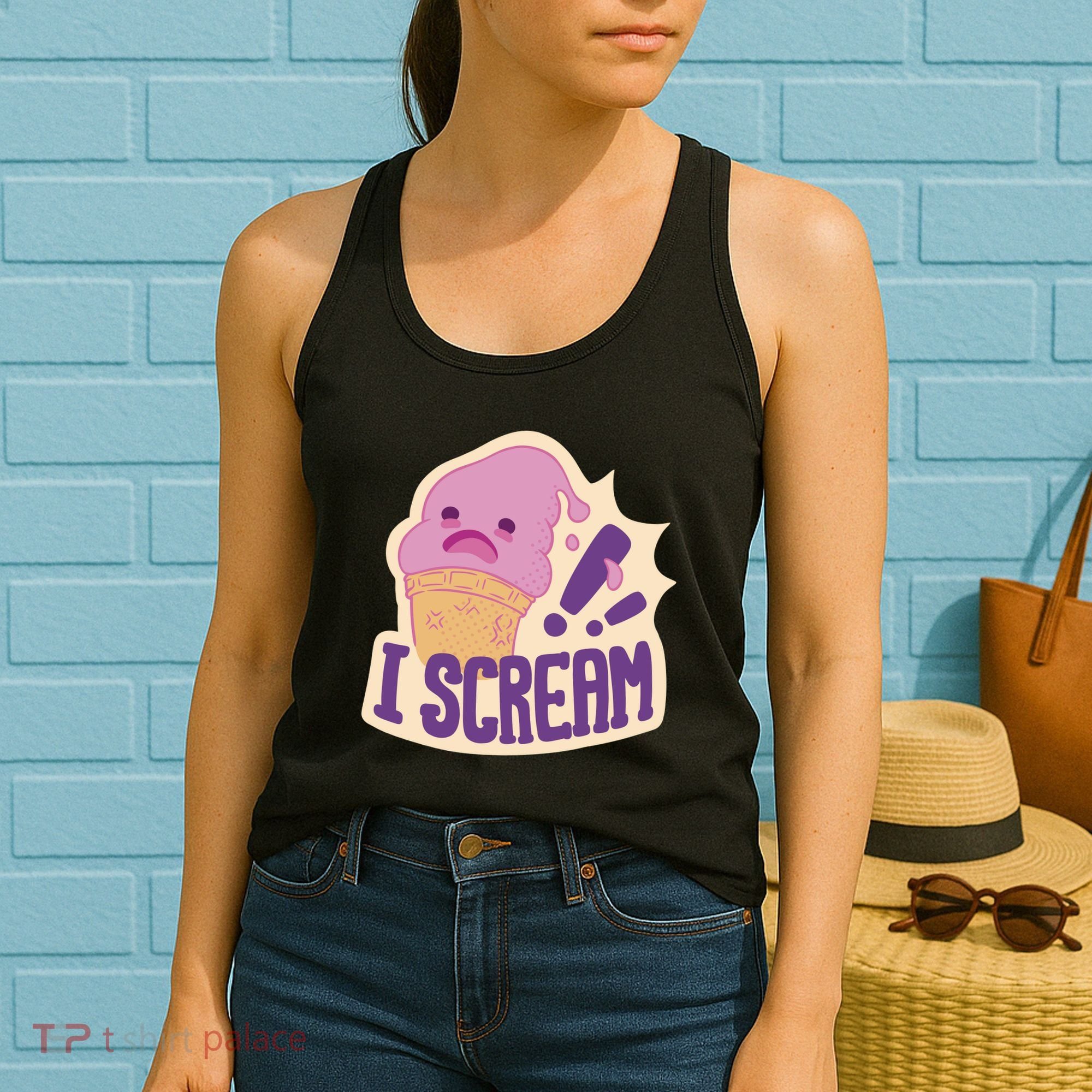 I Scream For Ice Cream Cute Women's Tank Top
