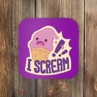 I Scream For Ice Cream Cute Coaster thumb 0