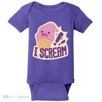 I Scream For Ice Cream Cute Baby Bodysuit thumb 0