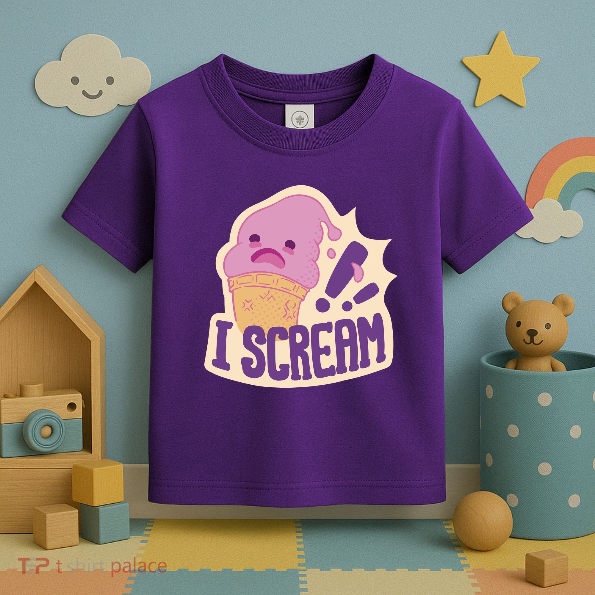 I Scream For Ice Cream Cute Toddler T-Shirt