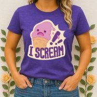 I Scream For Ice Cream Cute Women's T-Shirt thumb 2