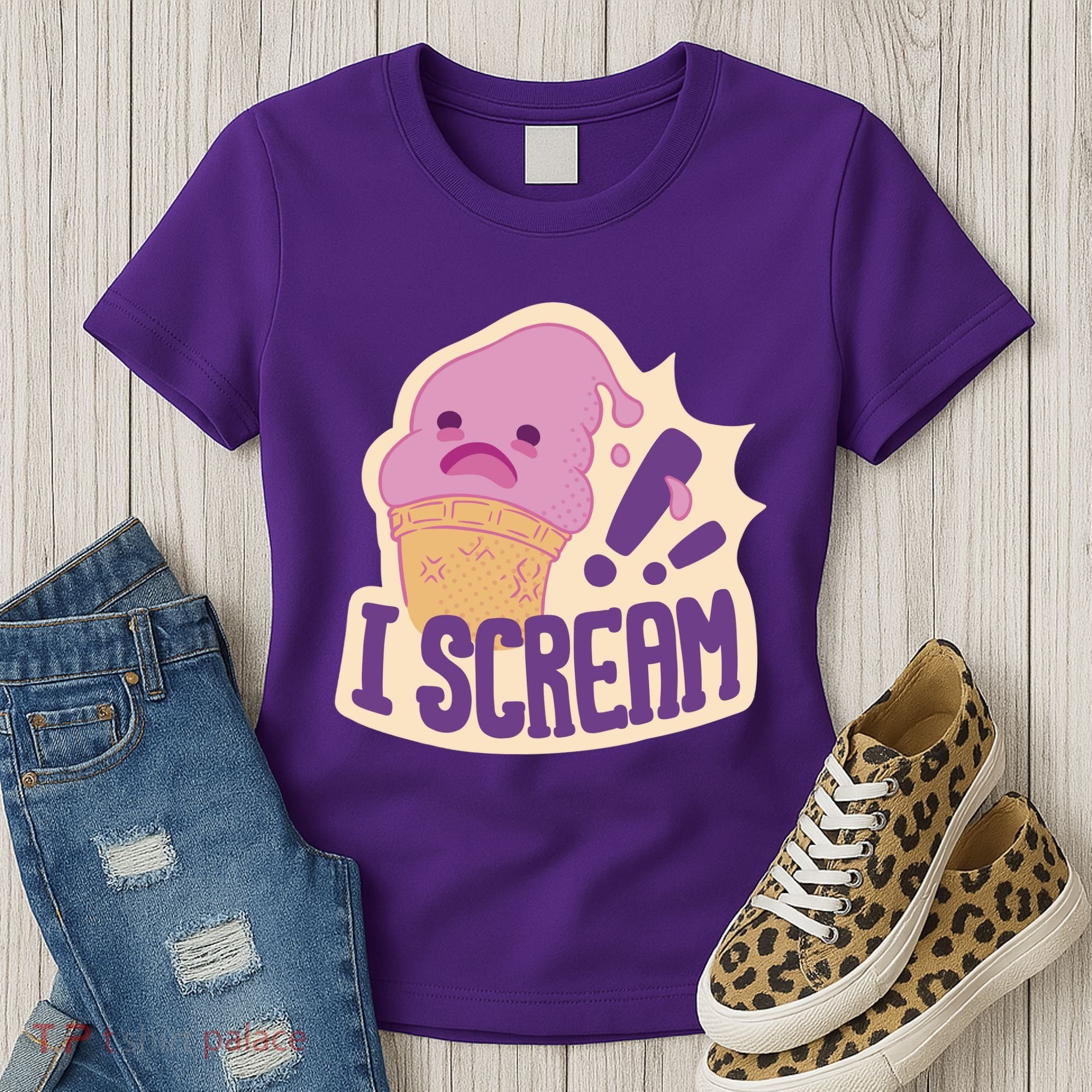 I Scream For Ice Cream Cute Women's T-Shirt