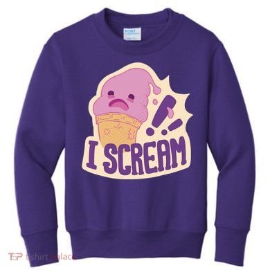 I Scream For Ice Cream Cute Kids Sweatshirt