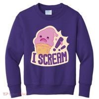 I Scream For Ice Cream Cute Kids Sweatshirt thumb 0