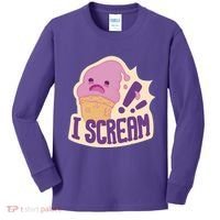 I Scream For Ice Cream Cute Kids Long Sleeve Shirt thumb 0