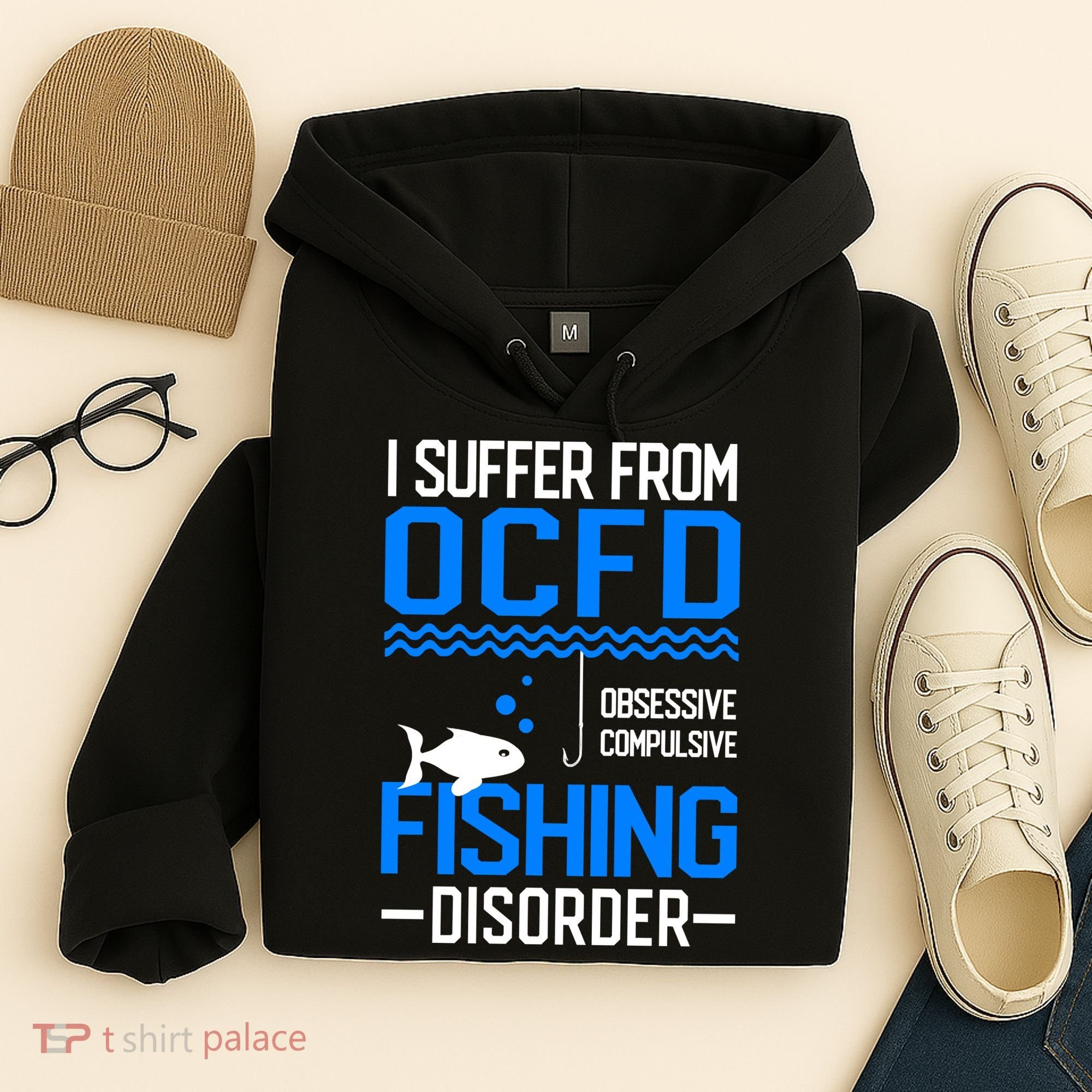 I Suffer From OCFD Fishing Discorder Cool Fish Daddy Hoodie