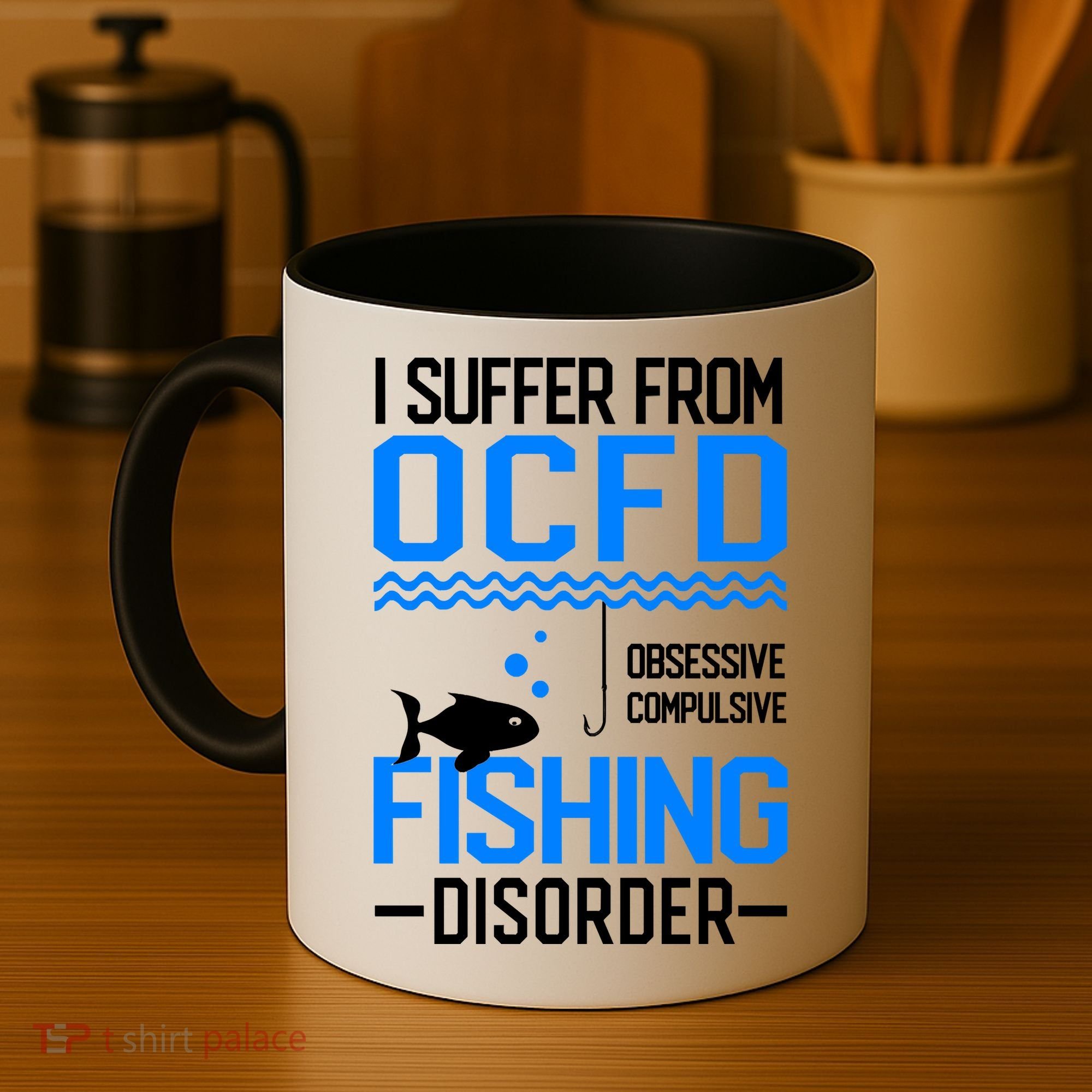 I Suffer From OCFD Fishing Discorder Cool Fish Daddy Coffee Mug