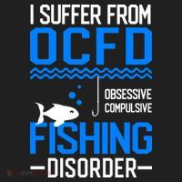 I Suffer From OCFD Fishing Discorder Cool Fish Daddy Beanie thumb 2