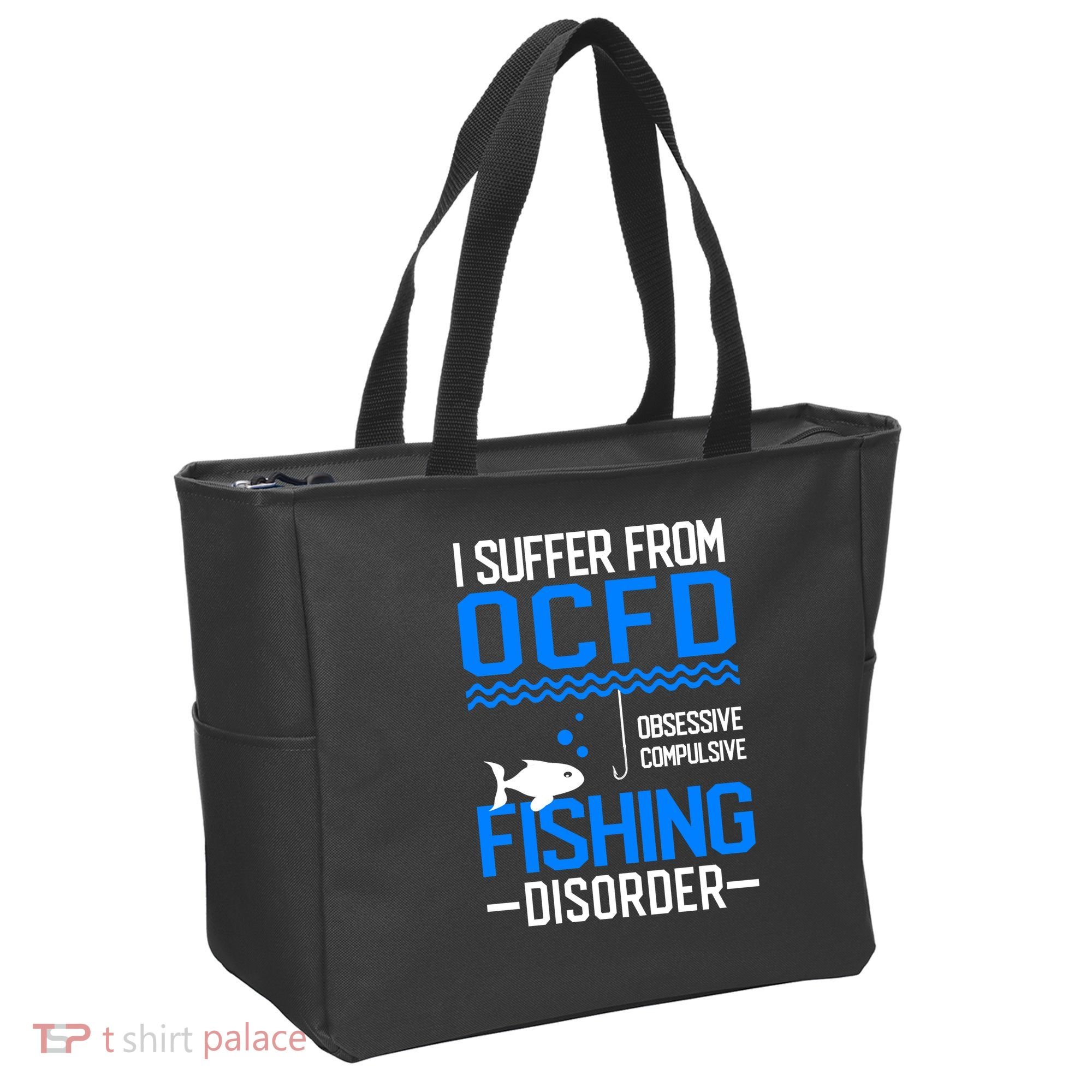 I Suffer From OCFD Fishing Discorder Cool Fish Daddy Tote Bag