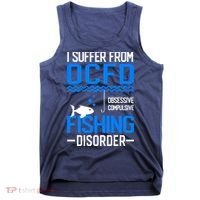 I Suffer From OCFD Fishing Discorder Cool Fish Daddy Tank Top thumb 0