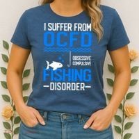 I Suffer From OCFD Fishing Discorder Cool Fish Daddy Women's T-Shirt thumb 2