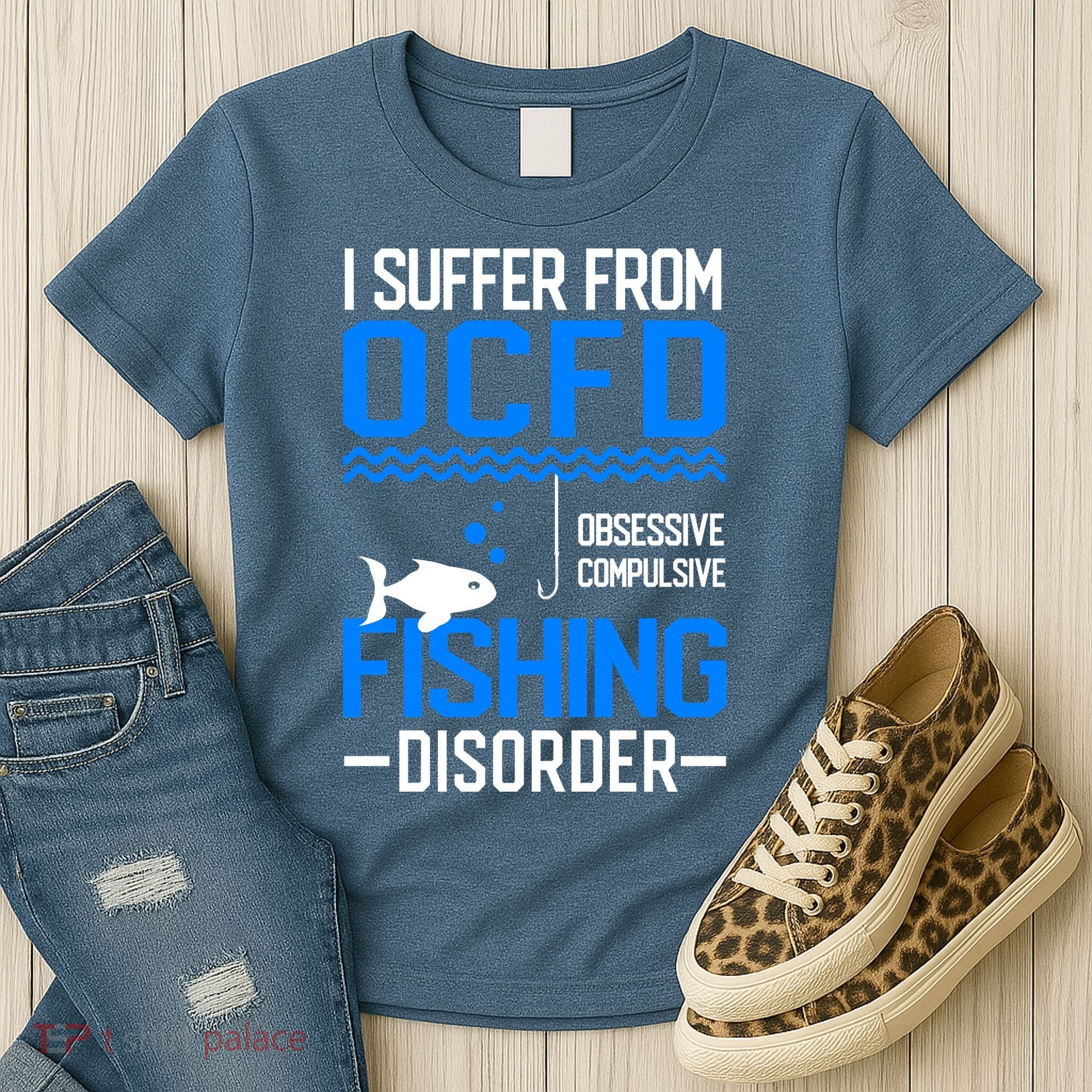 I Suffer From OCFD Fishing Discorder Cool Fish Daddy Women's T-Shirt