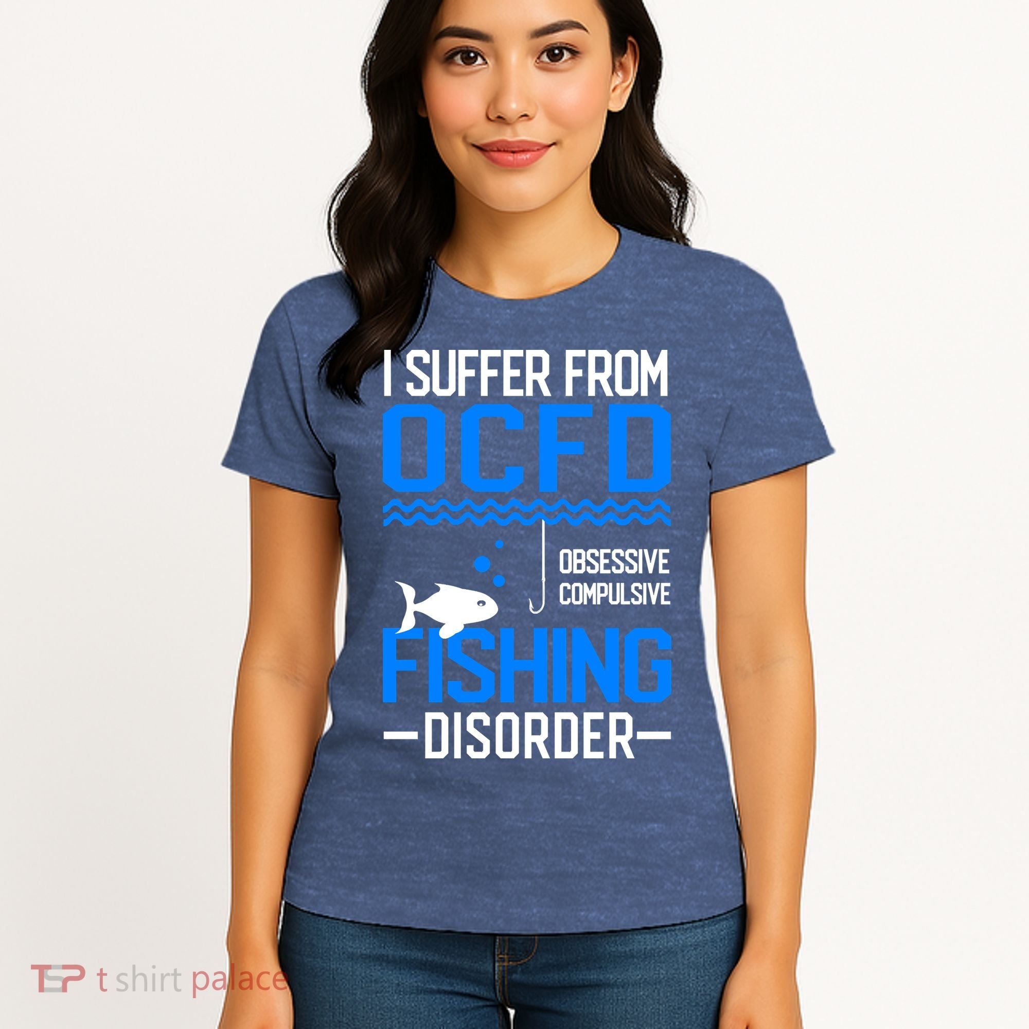 I Suffer From OCFD Fishing Discorder Cool Fish Daddy Women's T-Shirt