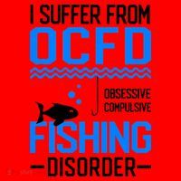 I Suffer From OCFD Fishing Discorder Cool Fish Daddy Santa Hat thumb 1