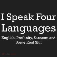 I Speak Four Languages | Funny Sayings Tumbler thumb 3