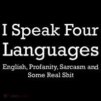 I Speak Four Languages | Funny Sayings Ornament thumb 1