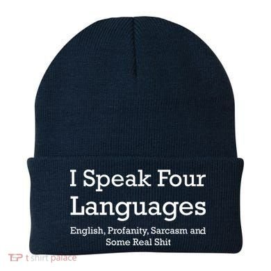 I Speak Four Languages | Funny Sayings Beanie
