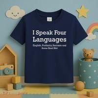 I Speak Four Languages | Funny Sayings Toddler T-Shirt thumb 3