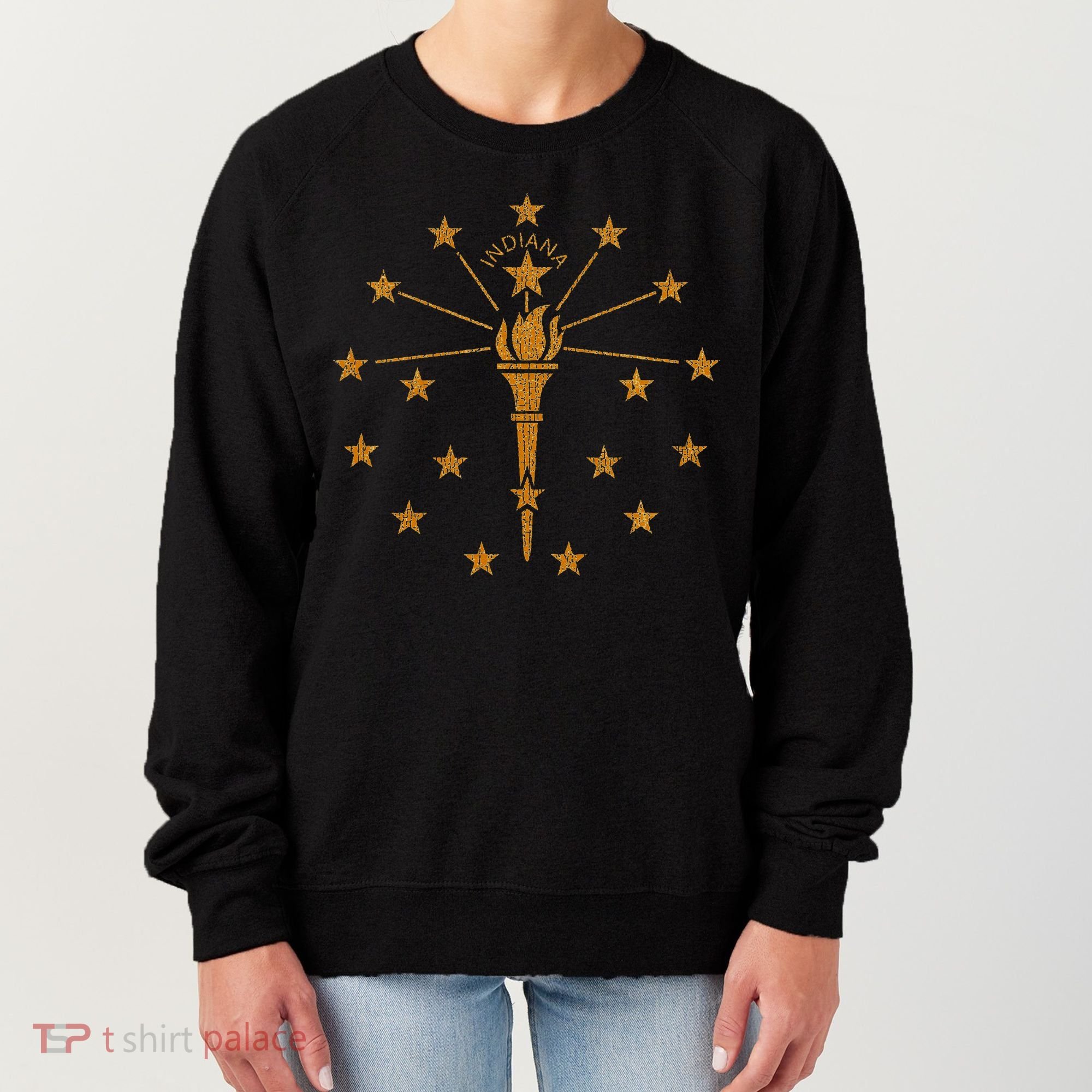 Indiana State Flag Graphic Women's Sweatshirt