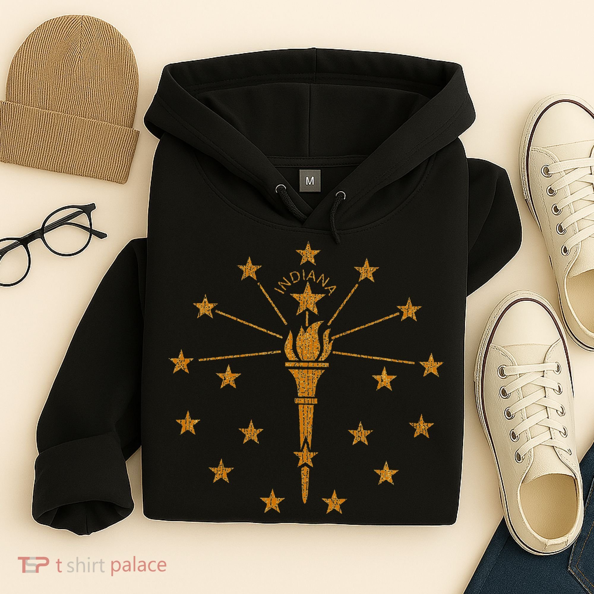 Indiana State Flag Graphic Hoodie