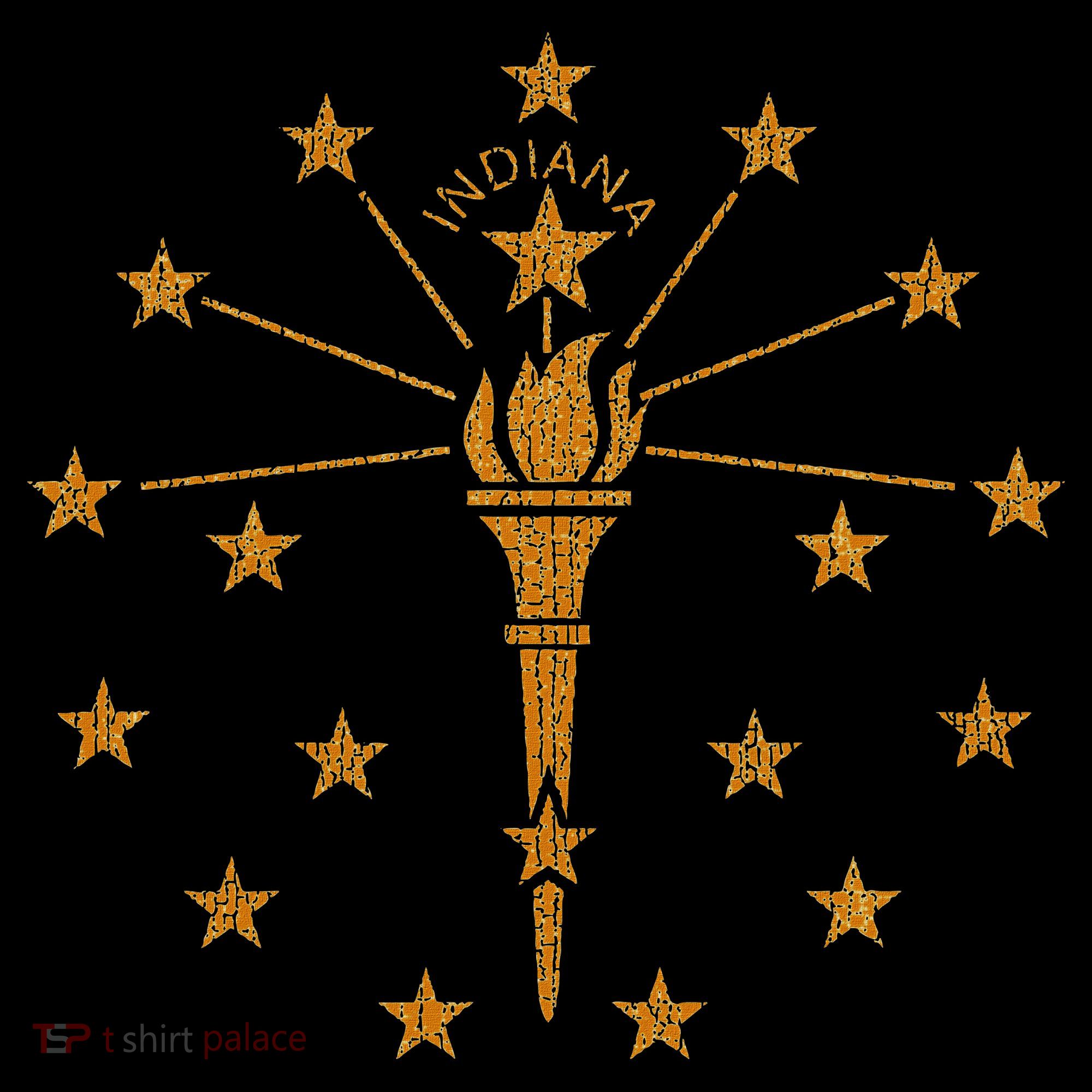 Indiana State Flag Graphic Button