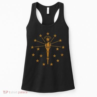 Indiana State Flag Graphic Women's Tank Top