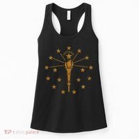 Indiana State Flag Graphic Women's Tank Top thumb 0