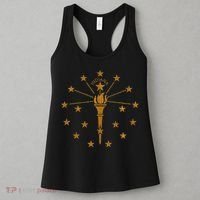 Indiana State Flag Graphic Women's Tank Top thumb 3