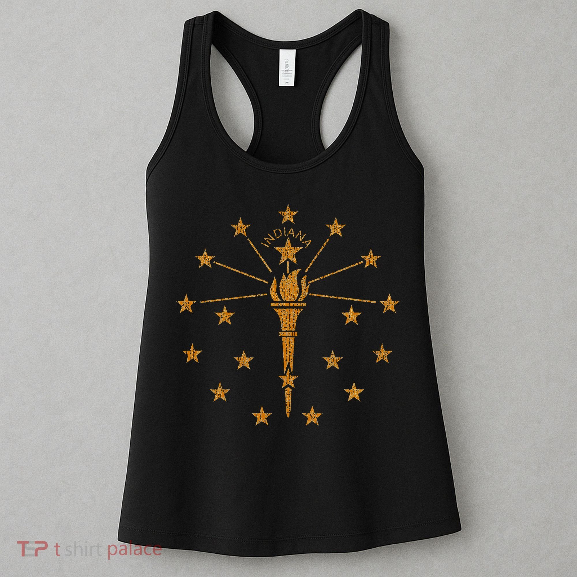 Indiana State Flag Graphic Women's Tank Top