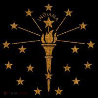 Indiana State Flag Graphic Women's Tank Top thumb 5