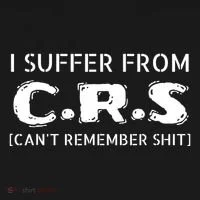 I Suffer From Crs Cant Remember Shit Backpack thumb 2