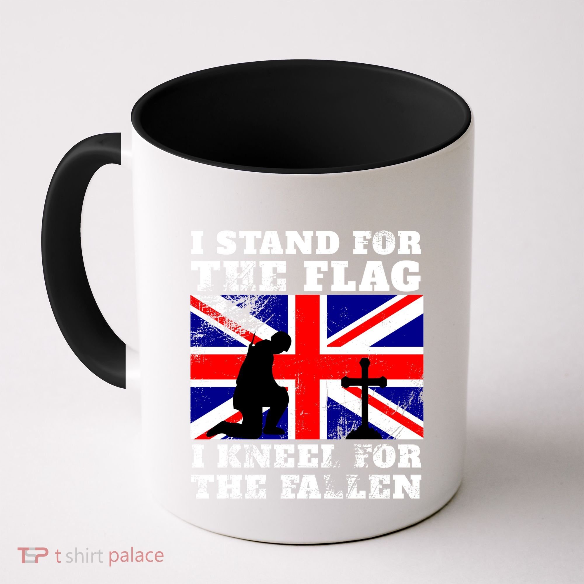 I Stand For The Flag I Kneel For The Fallen Union Jack Gift Coffee Mug