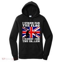 I Stand For The Flag I Kneel For The Fallen Union Jack Gift Women's Hoodie thumb 0