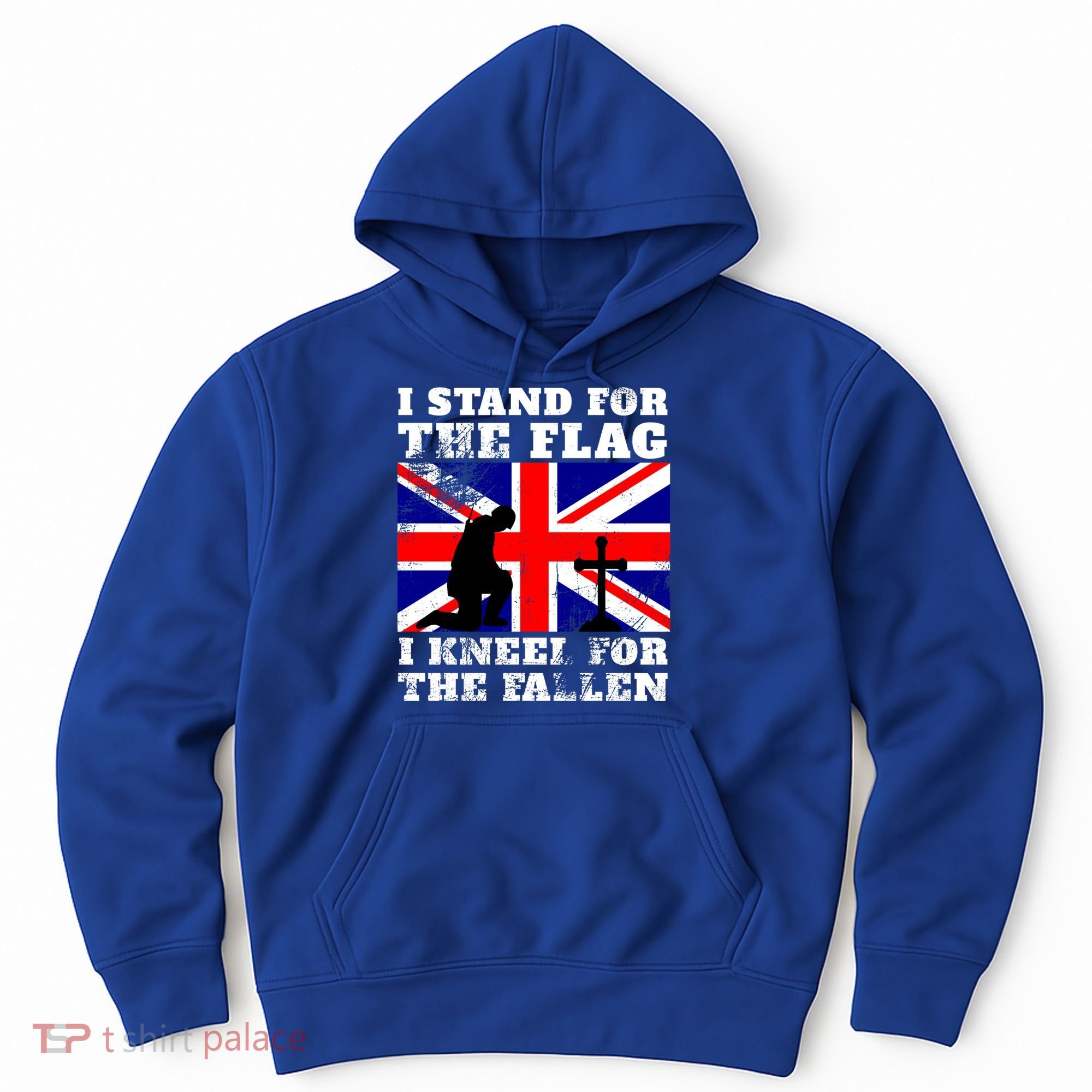 I Stand For The Flag I Kneel For The Fallen Union Jack Gift Hoodie