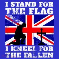 I Stand For The Flag I Kneel For The Fallen Union Jack Gift Apron thumb 3