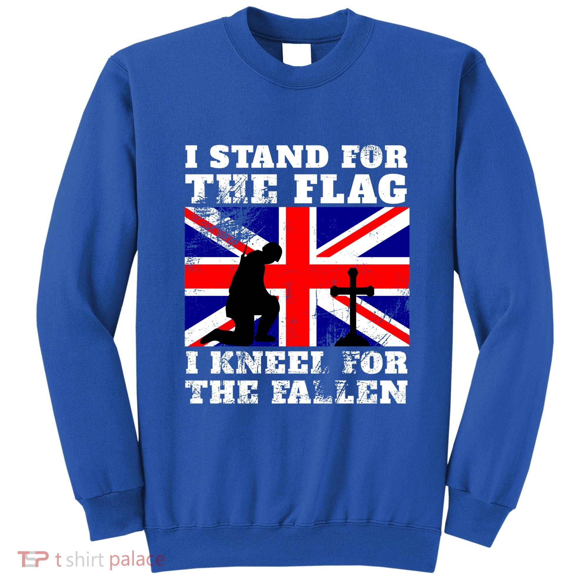 I Stand For The Flag I Kneel For The Fallen Union Jack Gift Sweatshirt