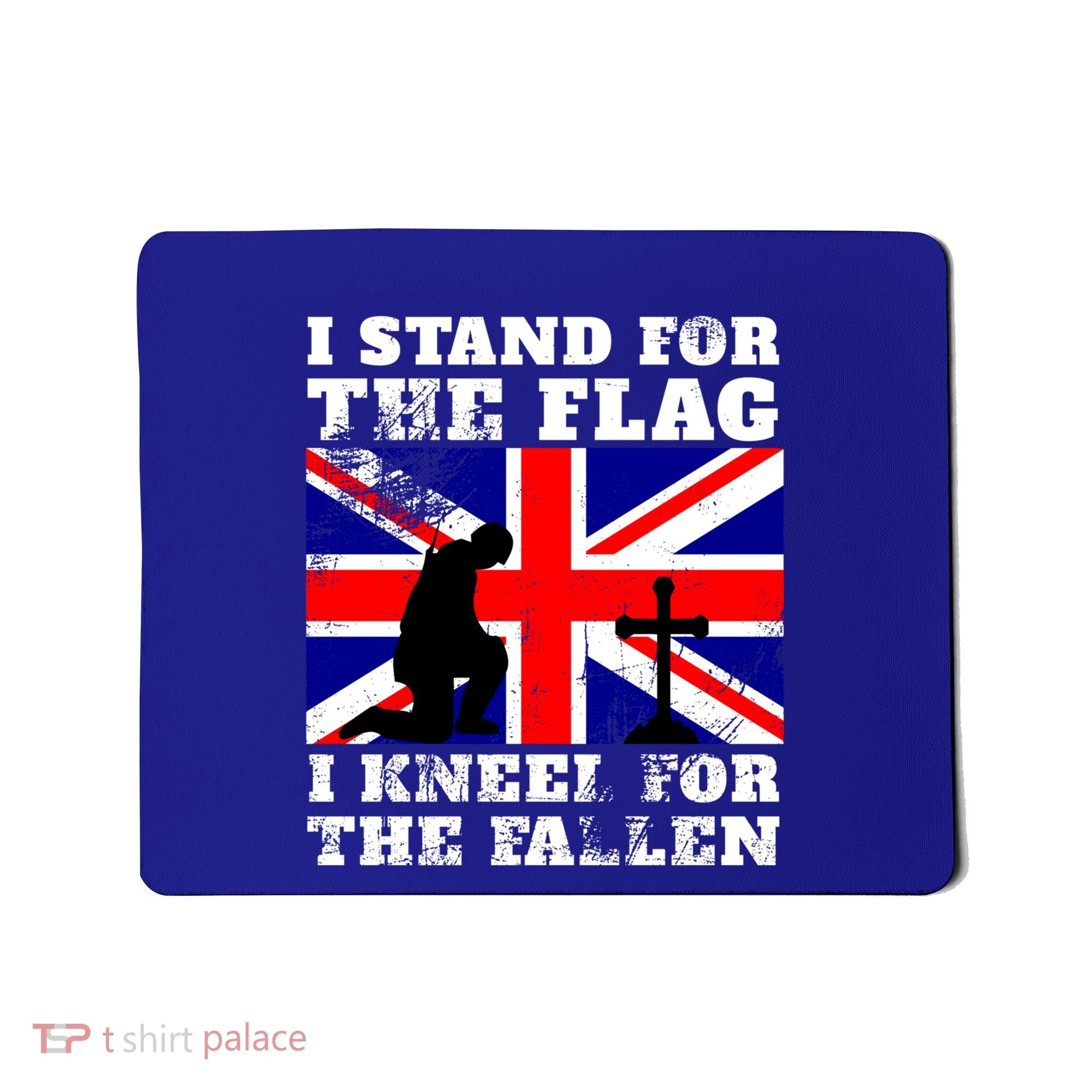 I Stand For The Flag I Kneel For The Fallen Union Jack Gift Mousepad