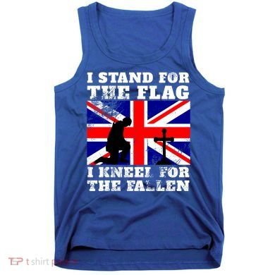 I Stand For The Flag I Kneel For The Fallen Union Jack Gift Tank Top