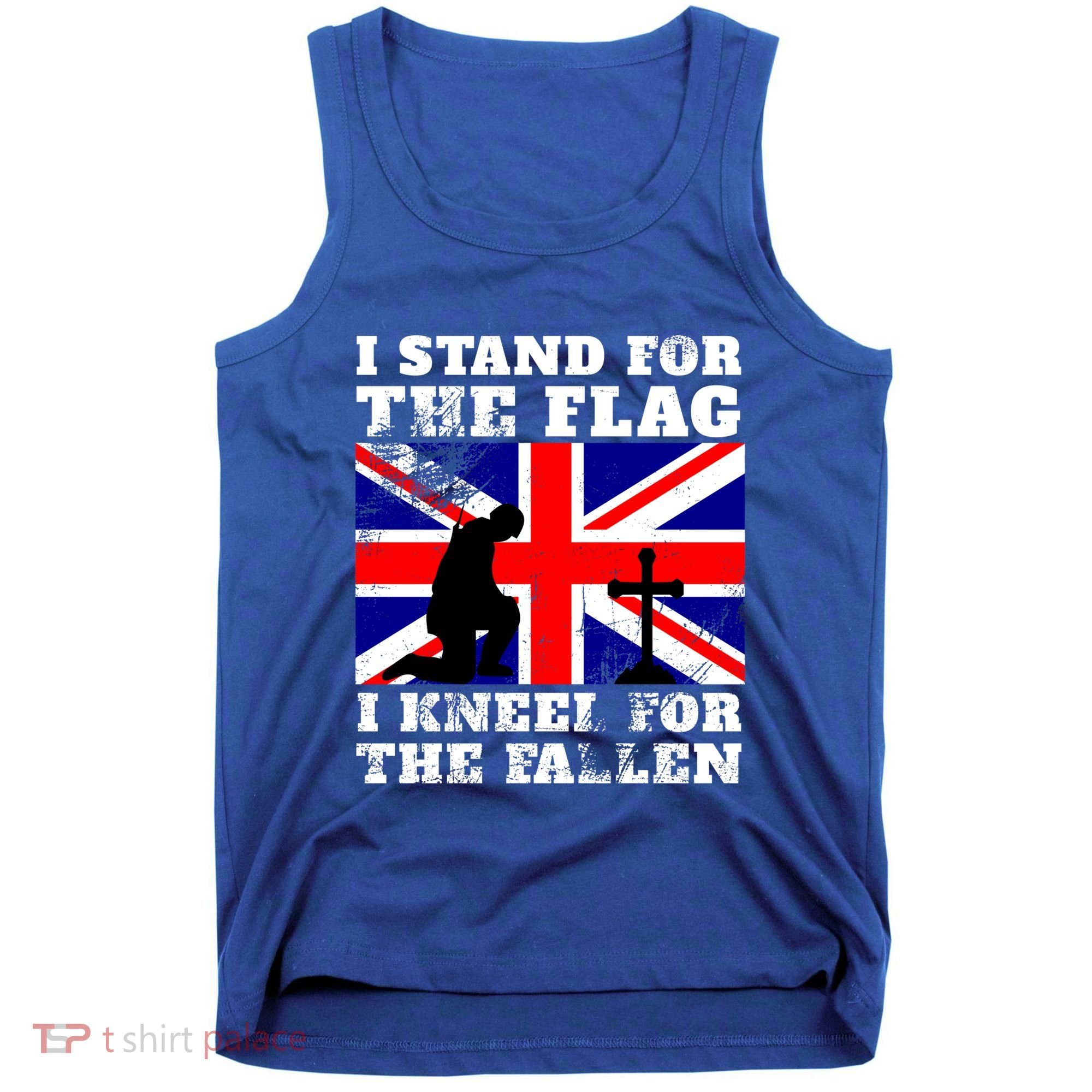 I Stand For The Flag I Kneel For The Fallen Union Jack Gift Tank Top