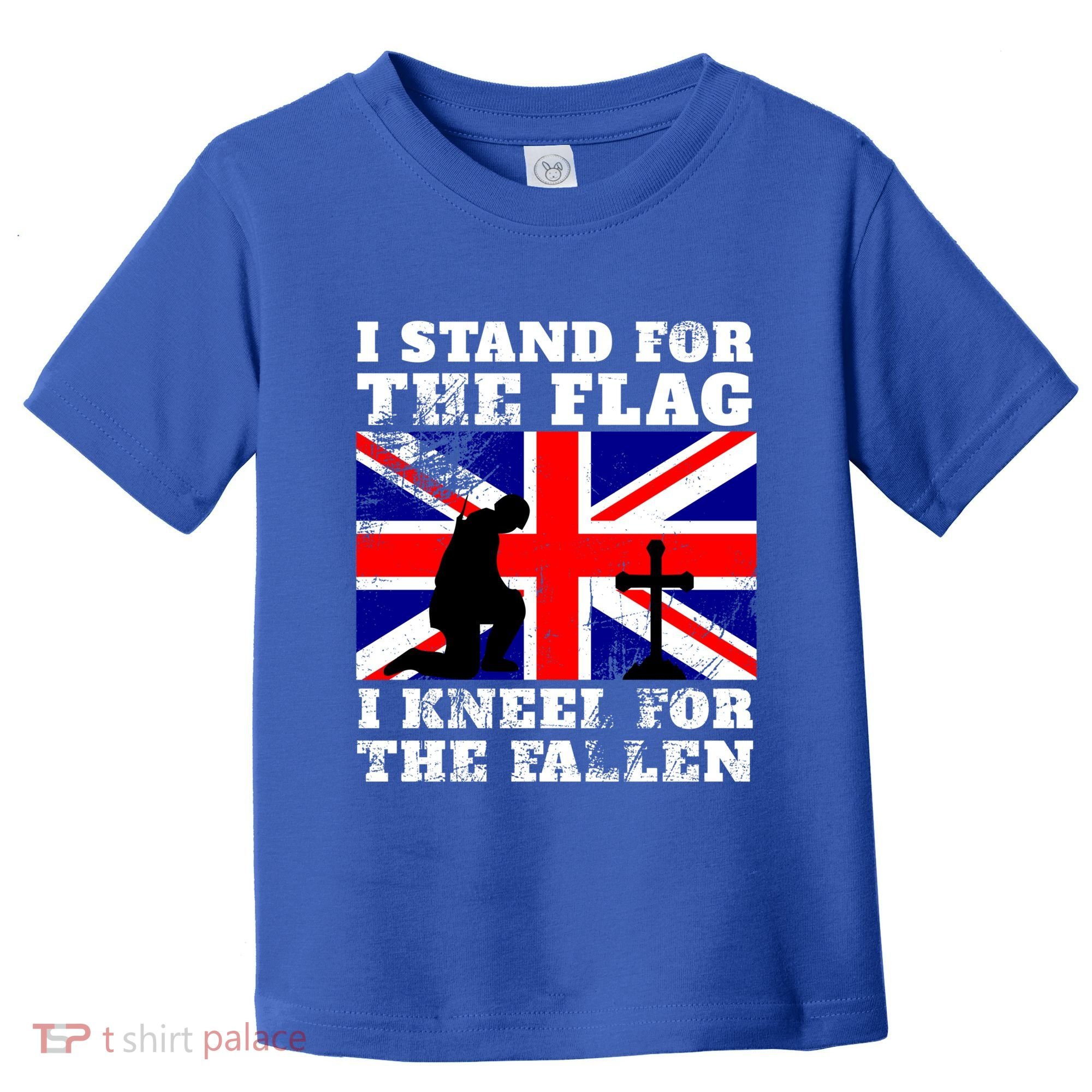 I Stand For The Flag I Kneel For The Fallen Union Jack Gift Toddler T-Shirt