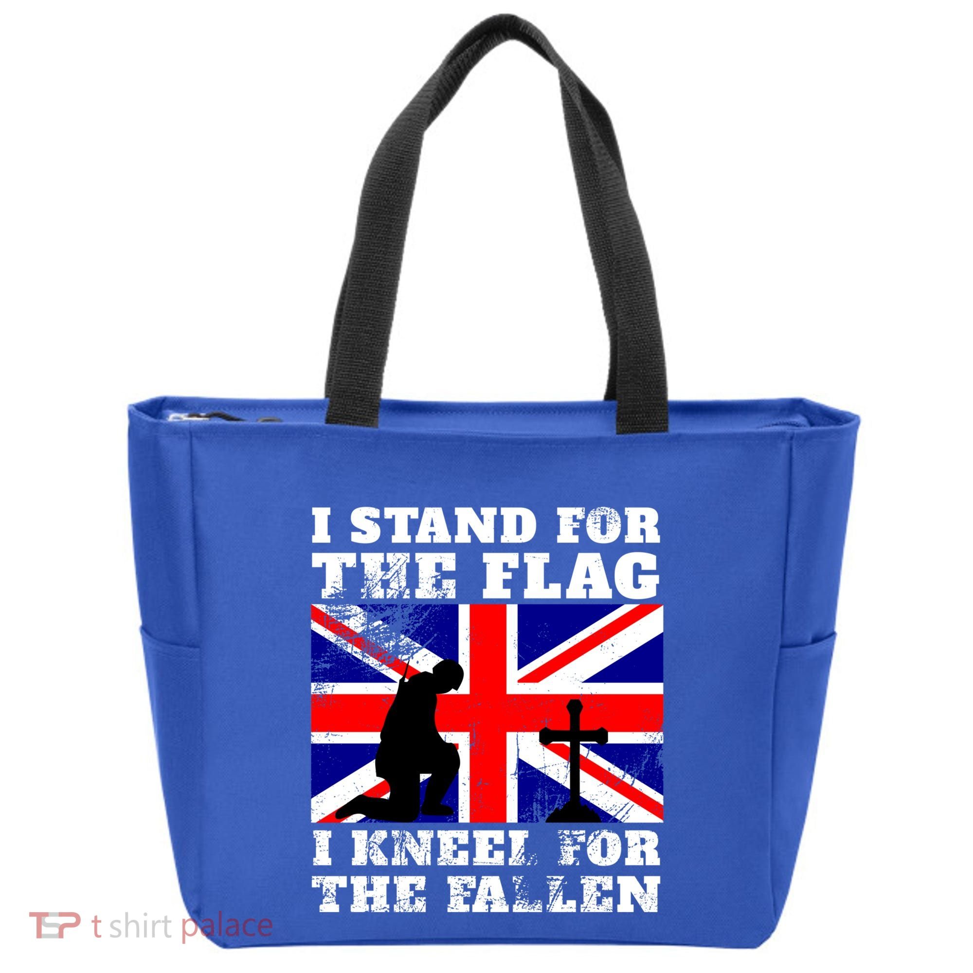 I Stand For The Flag I Kneel For The Fallen Union Jack Gift Tote Bag