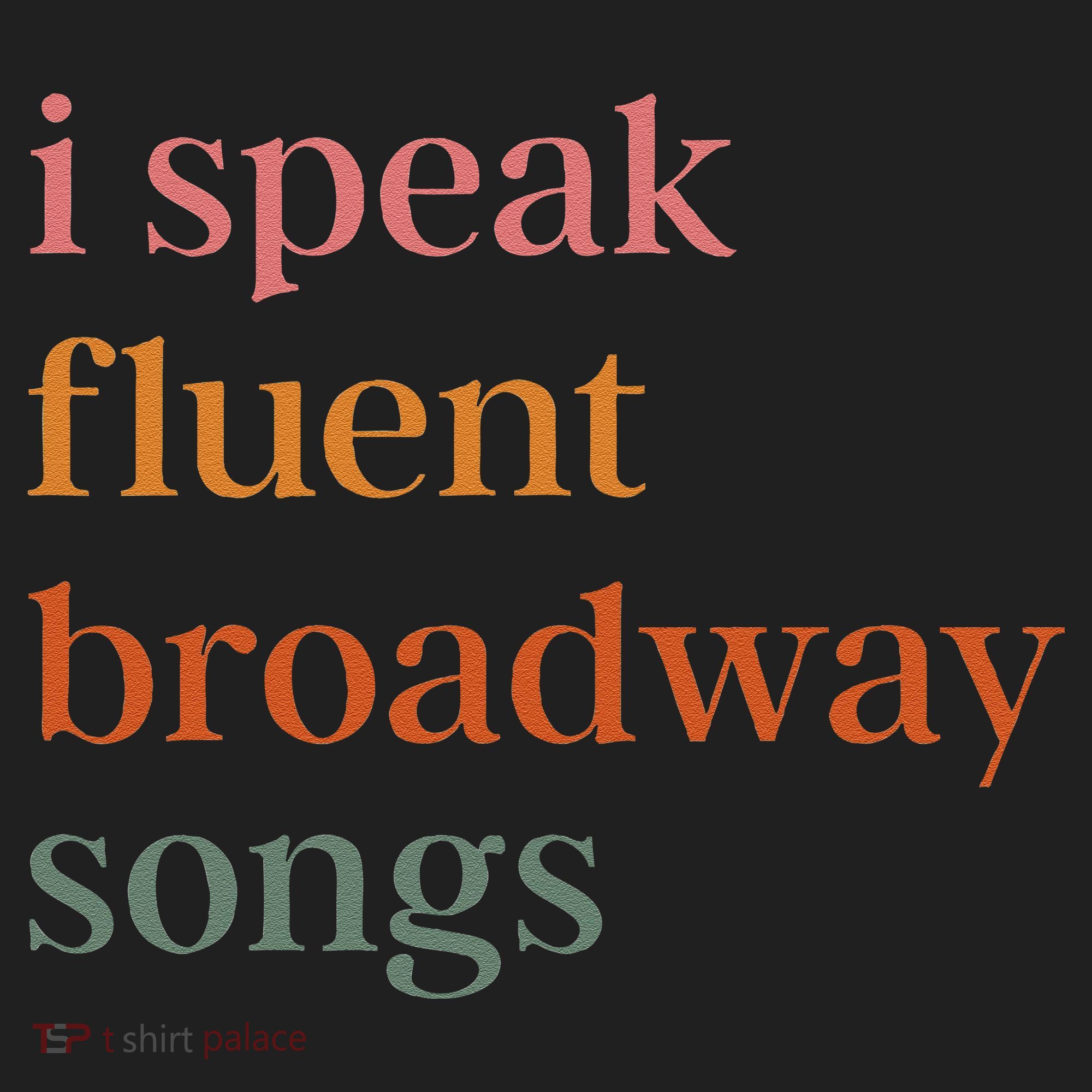I Speak Fluent Broadway Songs Gift Golf Towel