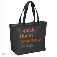 I Speak Fluent Broadway Songs Gift Tote Bag thumb 2