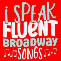 I Speak Fluent Broadway And Sarcasm Theater Santa Hat thumb 1