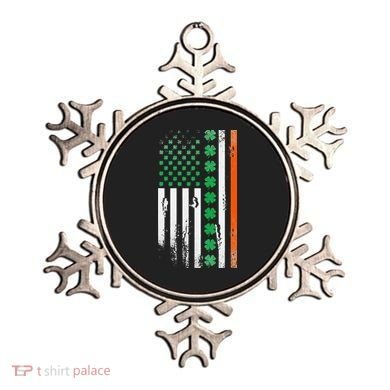 Ireland Shamrock Flag Saint Patricks Day Irish American Flag Ornament