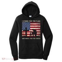 I Stand For The Flag And Kneel For The Cross Gift Women's Hoodie thumb 0