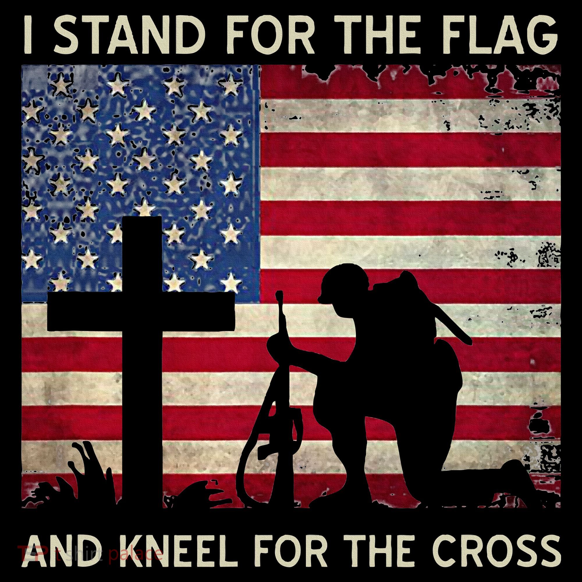 I Stand For The Flag And Kneel For The Cross Gift Women's Hoodie