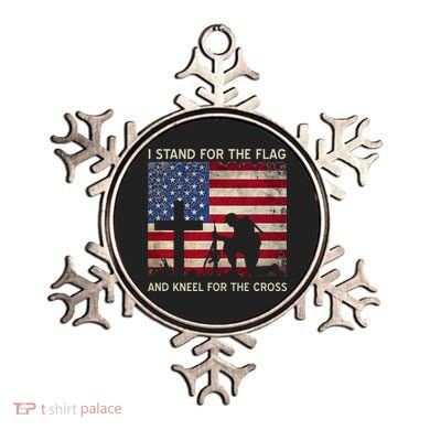 I Stand For The Flag And Kneel For The Cross Gift Ornament
