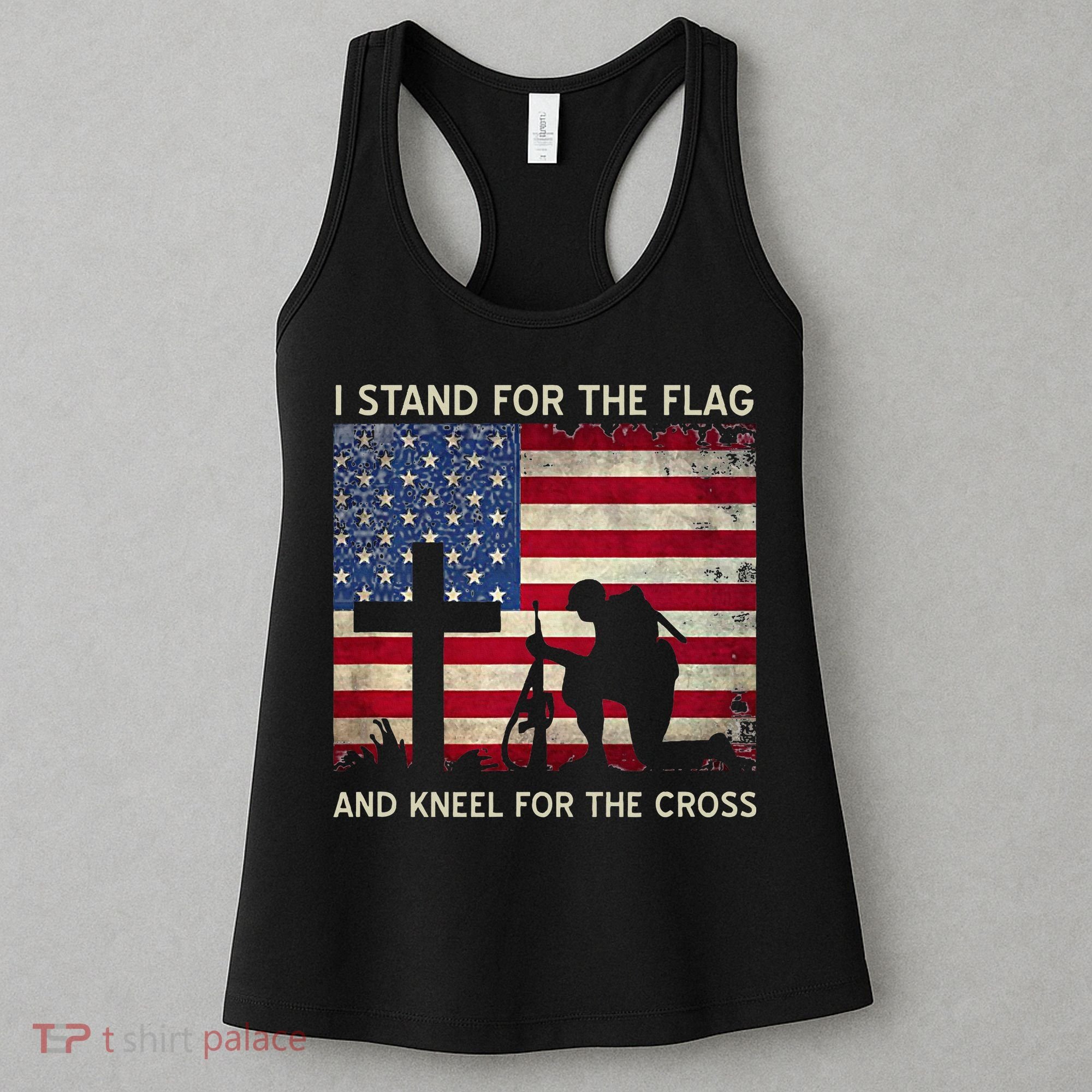 I Stand For The Flag And Kneel For The Cross Gift Women's Tank Top