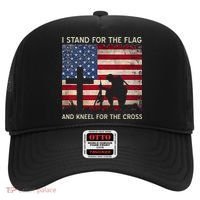 I Stand For The Flag And Kneel For The Cross Gift Hat thumb 0